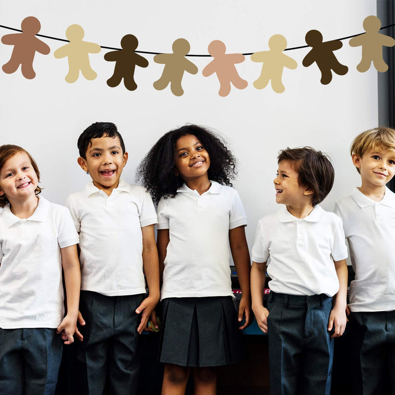50 Pieces Person Multicultural Creative Cut-Outs People Shape Paper Cutout for Children to Design and Decorate, Craft Group Projects, Unity in Diversity Kids' Craft Projects for School/Home, 5.5 Inch - NewNest Australia