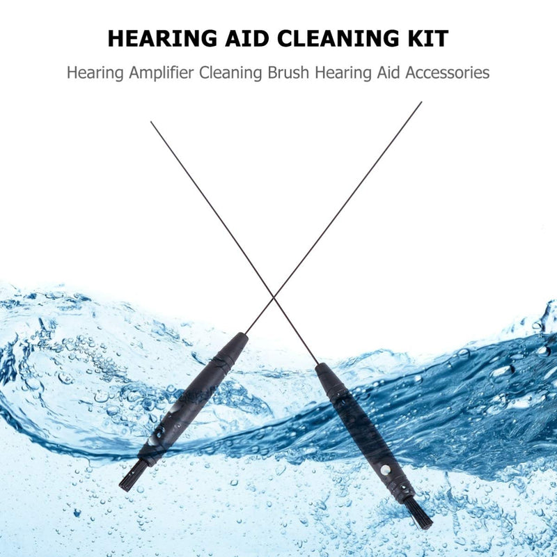 ULTECHNOVO Pack of 4 Hearing Amplifier Cleaning Brush Hearing Aid Vent Cleaning Tool Earpiece Ear Plug Vent Cleaner for Sound Tubes - NewNest Australia