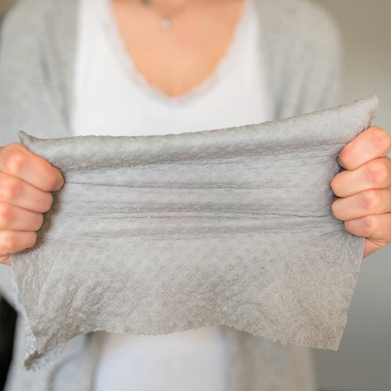Chinchilla Washable Kitchen Roll | 12 Sustainable All-Purpose Wipes | Made In Germany | Sustainable Products & Zero Waste | Alternative Kitchen Roll | Reusable Gray Kitchen Towels, Highly Absorbent - NewNest Australia