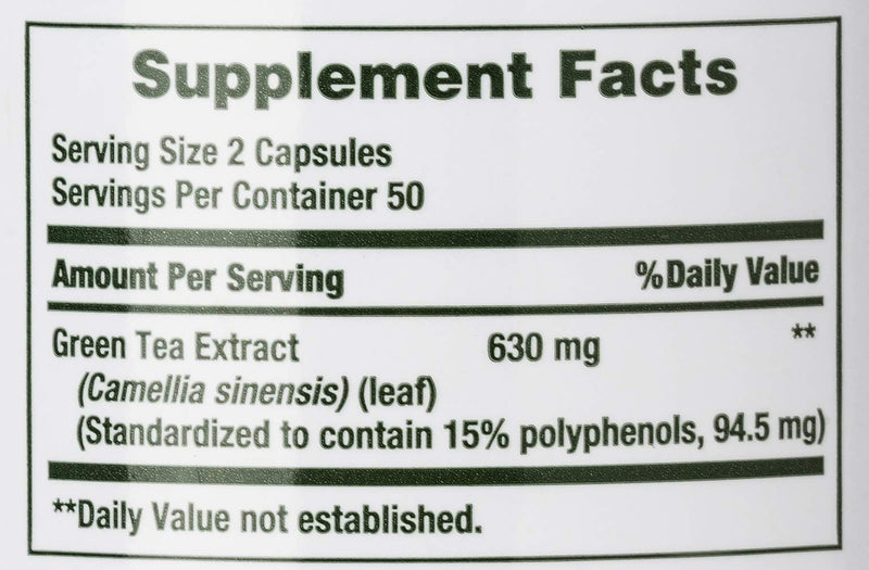 Nature's Bounty Green Tea Pills and Herbal Health Supplement, Supports Heart and Antioxidant Health, 315mg, 100 Capsules - NewNest Australia
