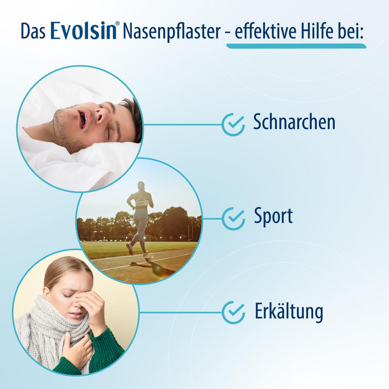 Evolsin Anti Snoring Nose Plasters I Scientifically Confirmed, Snoring Stopper For Better Breathing For Snoring, Sports Or Cold I Effectively Prevent Snoring - NewNest Australia