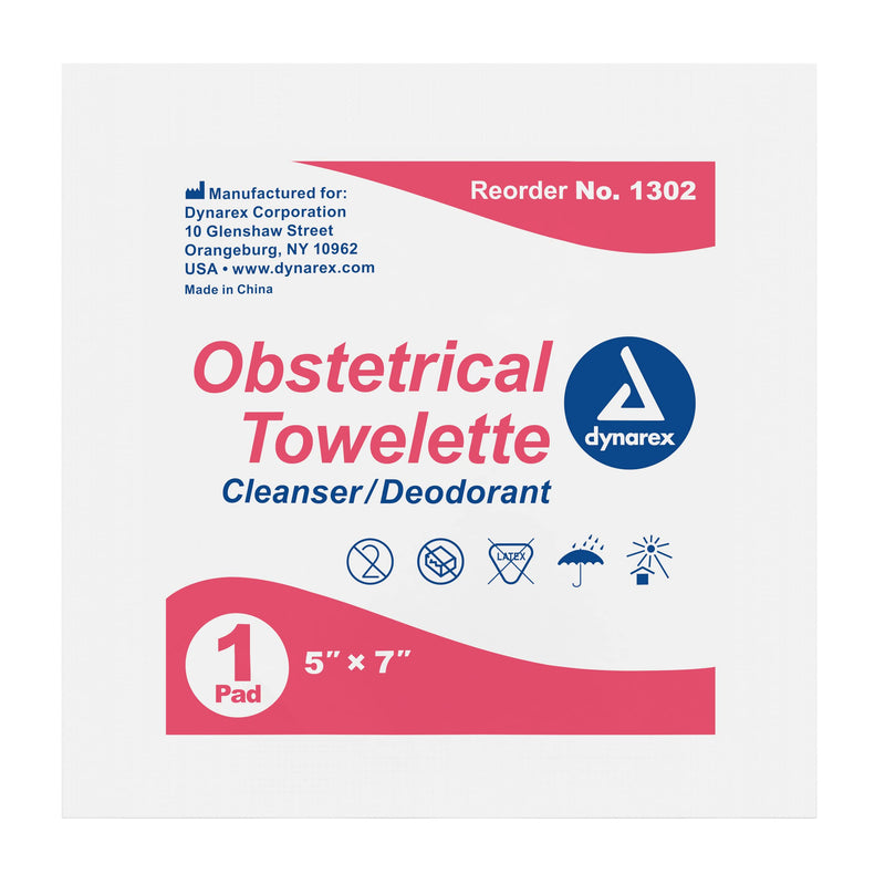 Dynarex Obstetrical Towelettes, 5 x 7 Inch, 100 Count - NewNest Australia