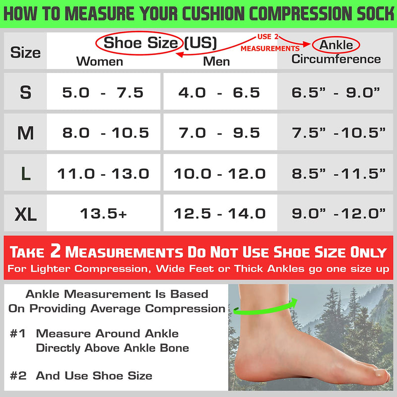 TechWare Pro Plantar Fasciitis Socks – Cushion Ankle Compression Socks Women & Men. Achilles Tendonitis Brace & Arch Support Medium Black / Gray - NewNest Australia
