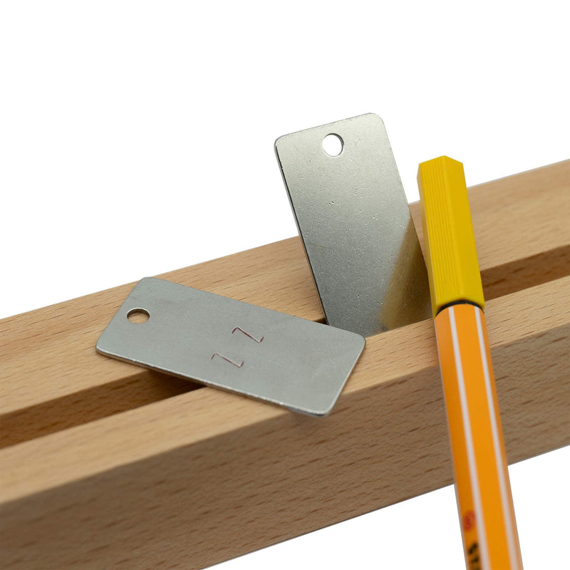 StayMax 25 Pack Rectangle Stamping Blanks Stainless Steel Blank Tags with One Hole - NewNest Australia