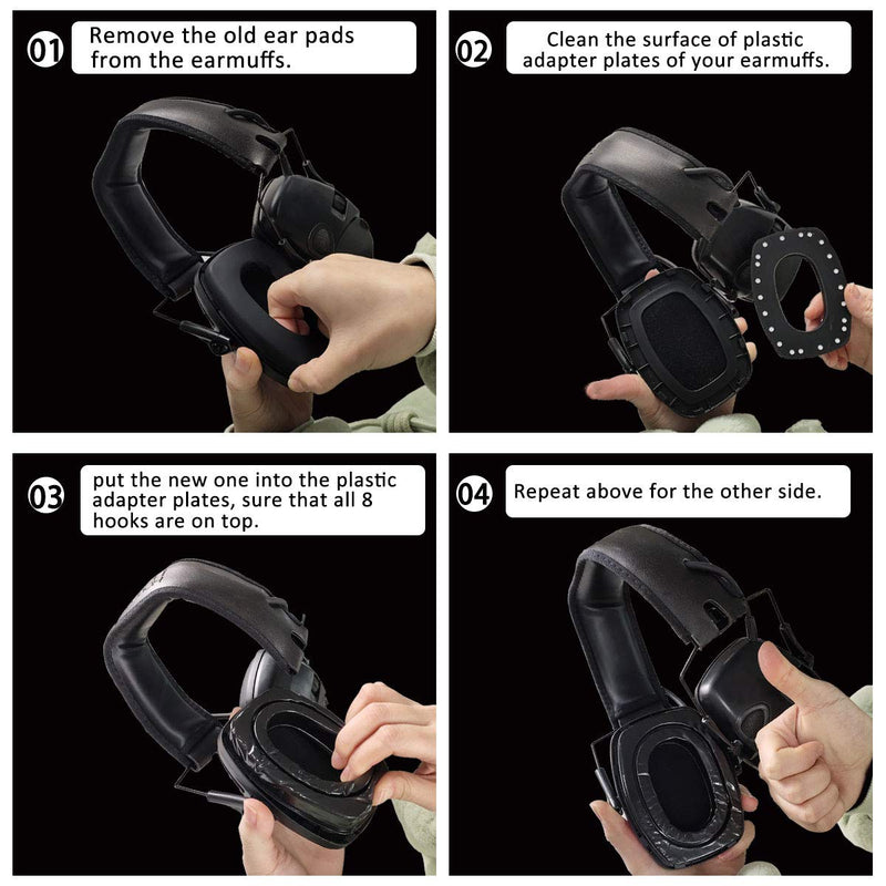 PROHEAR GEP02 Gel Ear Pads for Howard Leight by Honeywell Impact Sport Pro Sync Leightning Earmuffs - NewNest Australia