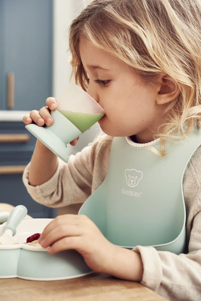 BabyBjörn bib, pale green, pack of 1 - NewNest Australia