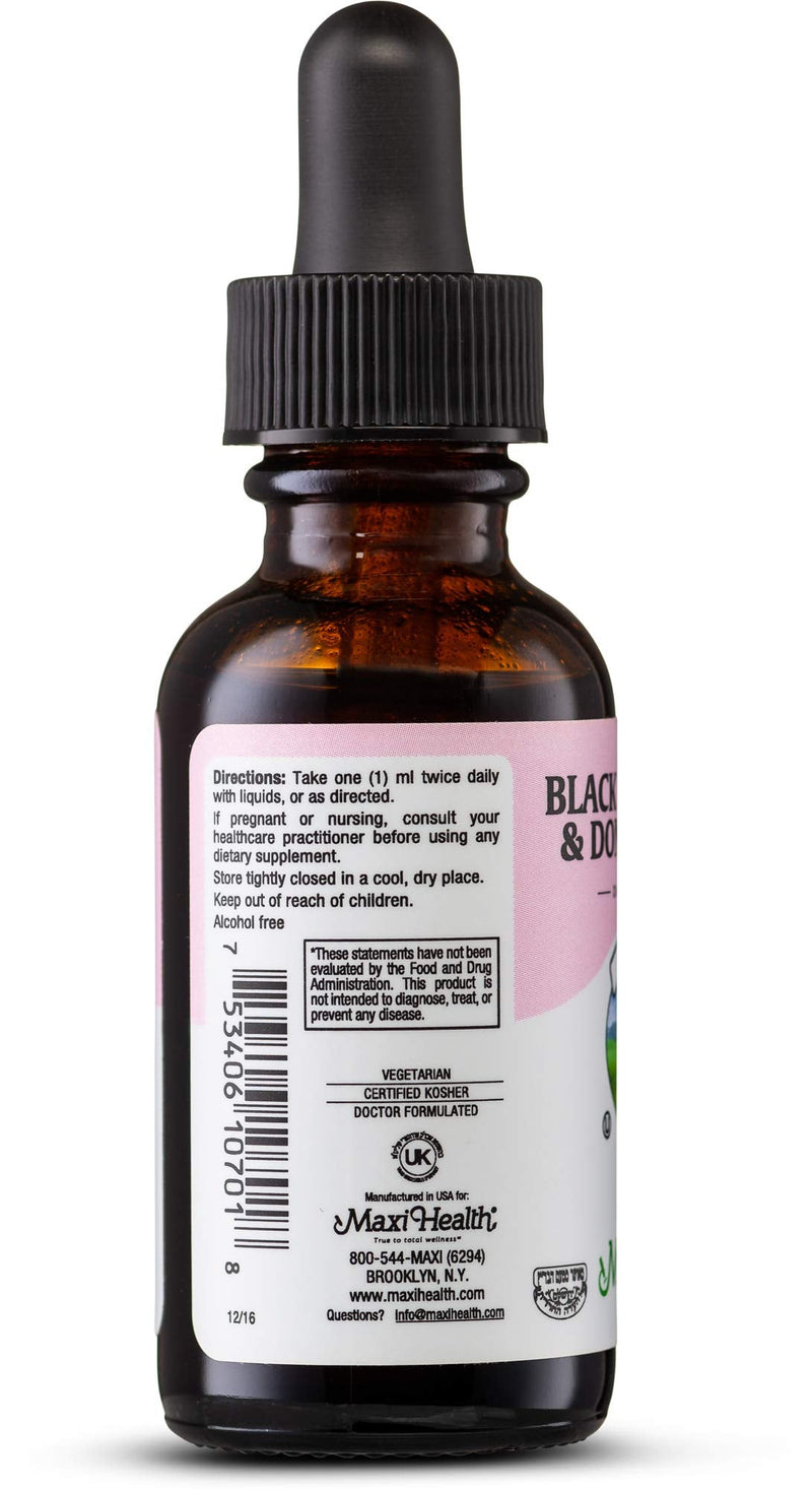 Maxi Health Black Cohosh Root and Dong Quai Root Extract - Women's Formula, 1 Fl Oz Bottle - Kosher - NewNest Australia