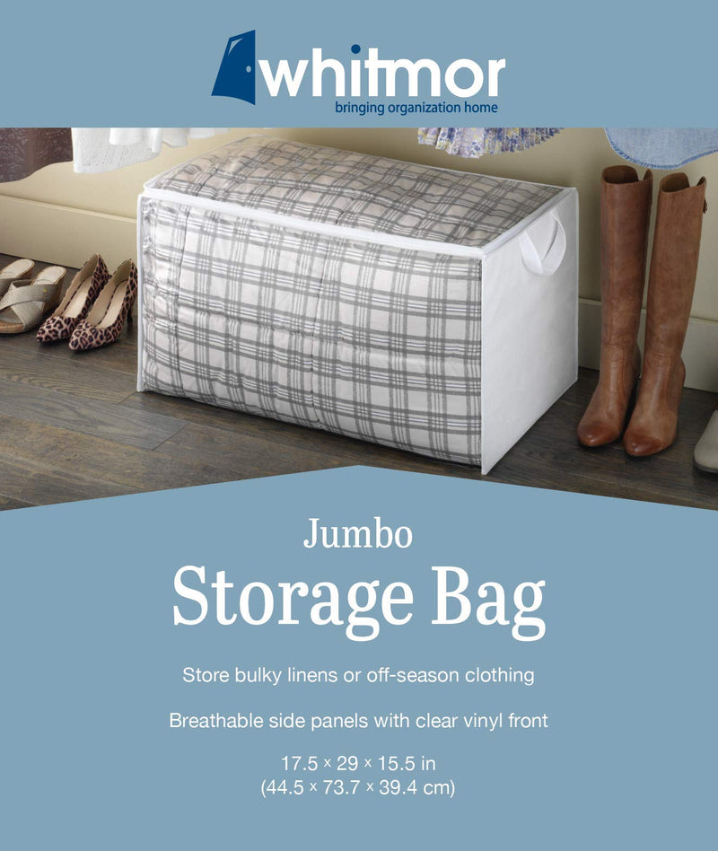 NewNest Australia - Whitmor Zippered Jumbo Storage Bag 