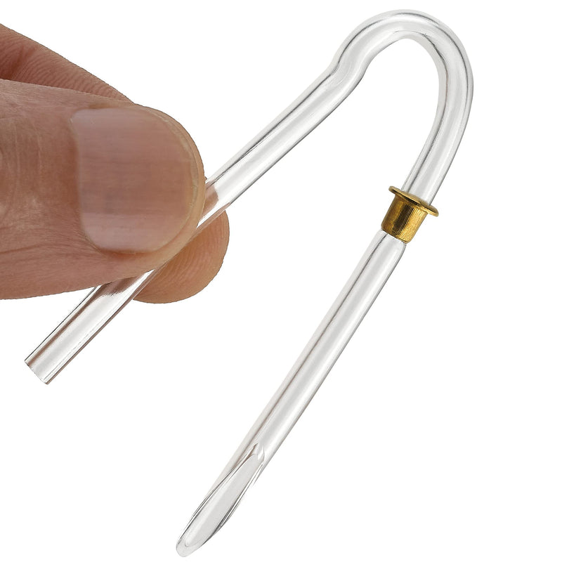 Hearing Aid Tubes - Size #13 Preformed BTE Earmold Tubing - (Pack of 6) 3.5 x 2mm with Gold Tube Lock Replacement Tube - Flexible Medium Wall Tubes Compatible with Most Hearing Aid Brands - NewNest Australia