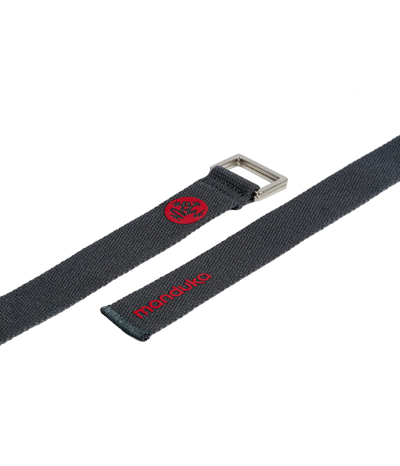 Manduka Align Yoga Strap – Strong, Durable Cotton Webbing with Adjustable Buckle for Secure, Slip-Free Support for Stretching, Yoga, Pilates and General Fitness. Thunder 8 Feet - NewNest Australia
