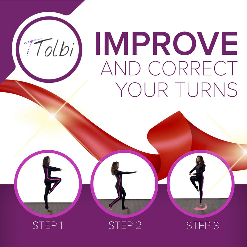 TTolbi Spin Board : Turn Boards for Dancers and Figure Skating Spinner | Turning Board | Turn Board to Improve Balance and Pirouette | Ballet Equipment | Spin Disc E-Guide Pink - NewNest Australia