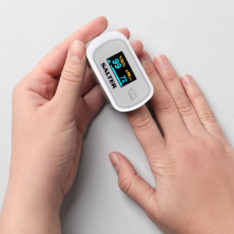 Salter PX-100-EU OxyWatch, Fingertip Pulse Oximeter, Quick Measure, Light and Compact, Portable, Easy to Use, Automatic Power Off, Low Power Consumption, LED Display, Accurate/Fast, 2 Year Guarantee - NewNest Australia
