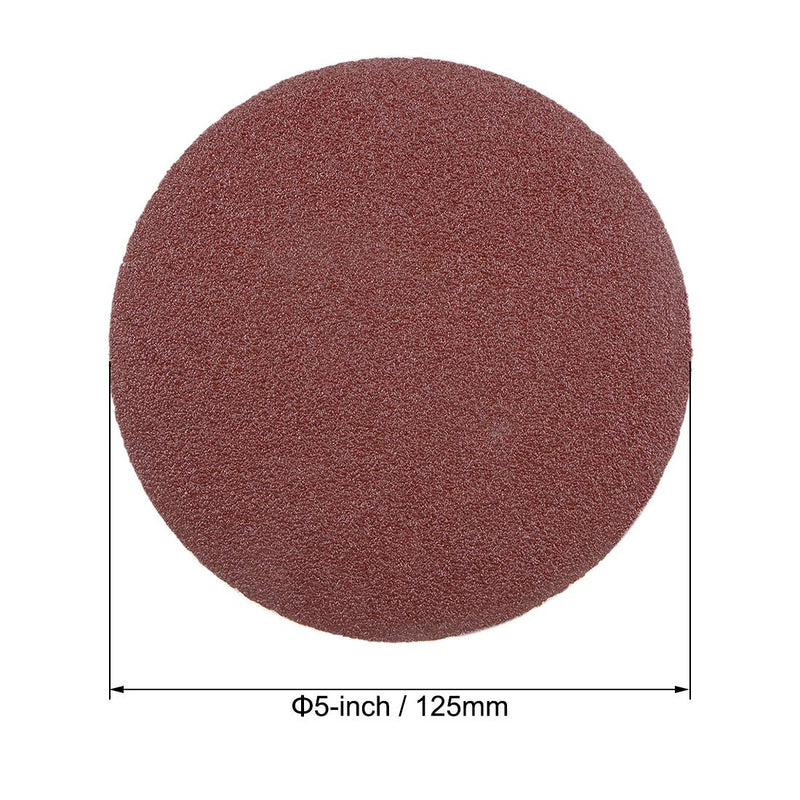 uxcell 5-Inch PSA Sanding Disc Aluminum Oxide Adhesive Back Sandpaper 60 Grit 15 Pcs - NewNest Australia
