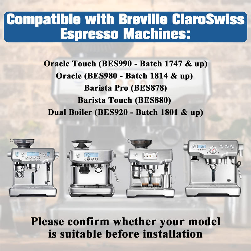 Replacement Breville Water Filters for Breville Sage Oracle Touch, Barista, Claro Swiss, BES878, Bes920, Bes008 Espresso Coffee Machine, Compared to Part # BES008WHT0NUC1-2 Pack 2 - NewNest Australia