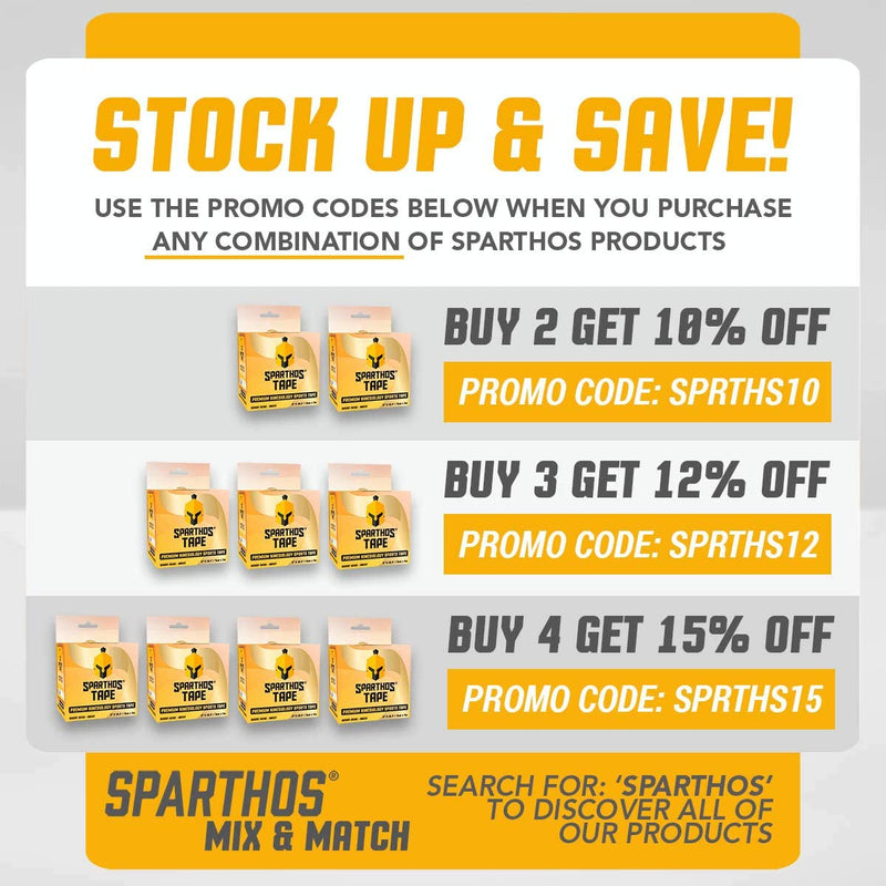 Sparthos Kinesiology Tape - Bulk Large Jumbo - Free Kinesio Taping Guide! - Support for Pro Athletic Sports and Recovery - Rocktape Waterproof Tex Rock Gold Tapes - Uncut 115 ft Roll (Beige) Desert Beige - NewNest Australia