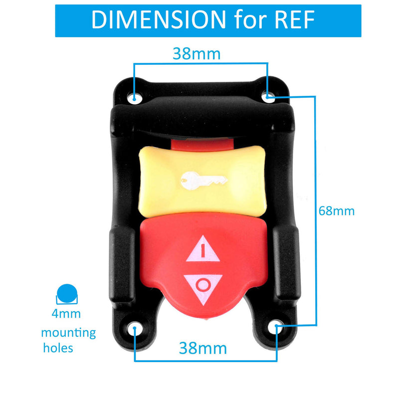 Table Saw Switch Compatible with Ryobi 089110109712, Replacement Parts Compatible with Ryobi 10 inch Table Saw, Power Tool Switch 120V/250V - NewNest Australia