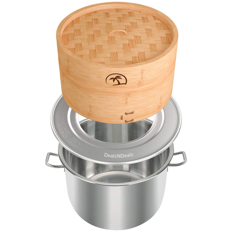 DEALZNDEALZ Bamboo Steamer Ring Adapter, fits 8 to 13 inches Steamers - NewNest Australia