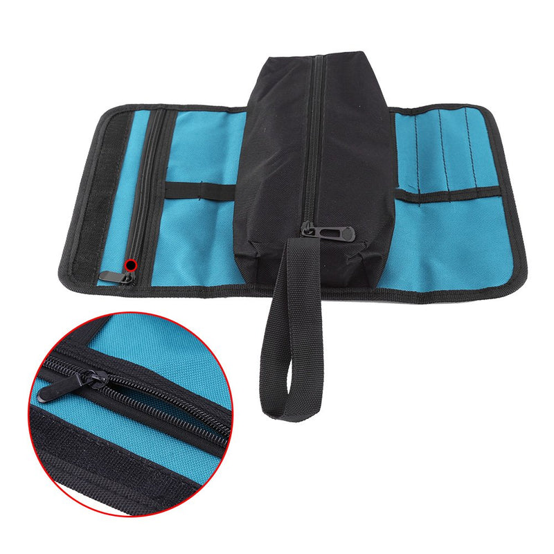 Foldable Maintenance Tools Storage Holder Roll Bag Professional Electrician Techincian Homeowner Tools Organizer Bag Oxford Cloth Convenient Carry with Hand Strip - NewNest Australia