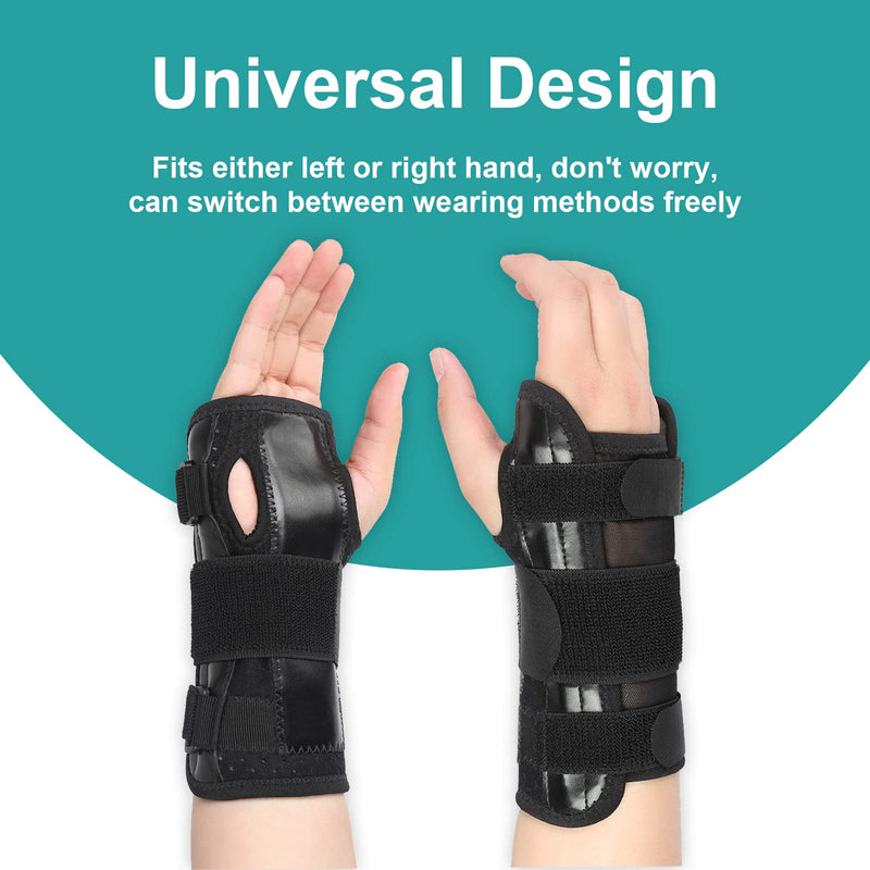 Nofaner Carpal Tunnel Syndrome Splint With Metal Splint Stabilizer Wrist Bandages Removable Aluminum Support For Relieving Tendinitis Arthritis Pain In The Carpal Tunnel - NewNest Australia