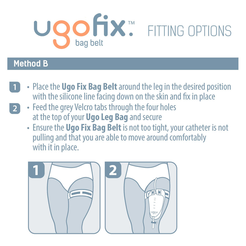 Ugo Fix Bag Strap (x3) – Urine Drainage Support Strap/Catheter Leg Bag Support Strap/Elastic Belt Bag Straps with Soft Elastic Fabric and Comfortable Silicone Grips (Pack of 3) - NewNest Australia