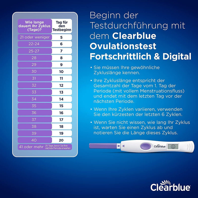 Clearblue Fertility Ovulation Test Kit, 20 Tests + 1 Digital Test Holder, Fertility Test For Women / Ovulation, Advanced & Digital (Tests 2 Hormones), Get Pregnant Quicker - NewNest Australia