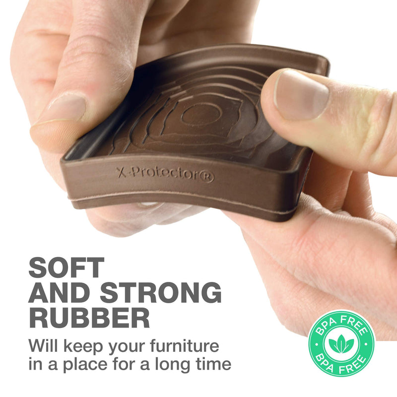 Furniture Cups X-PROTECTOR – 2" Caster Cups 4 PCS – Premium Furniture Coasters – Ideal Bed Stoppers – Non Skid Furniture Pads with a Perfect Design – Rubber Furniture Pads - Protect Any Flooring! 2" - NewNest Australia