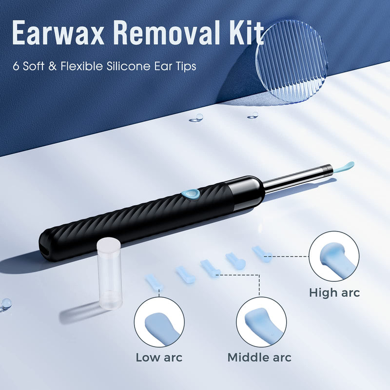 Ear Wax Removal, Ear Cleaner with Camera, Ear Wax Removal Tool Camera with 1080P, Otoscope with Light, Ear Wax Removal Kit with 6 Ear Pick, Ear Camera for iPhone, iPad, Android Phones - NewNest Australia