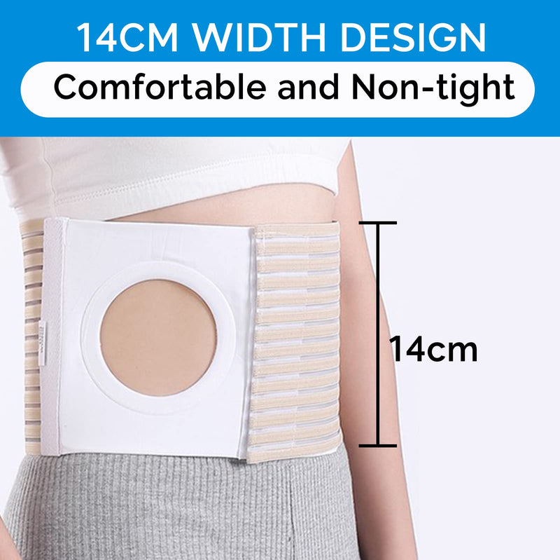 Ostomy Belt, Unisex Ostomy Belt, Elastic Hernia Belt, Post Colostomy Abdominal Support, Stoma Bandage, Breathable Ostomy Bandage Skin Ostomy Supply, Available In 4 Sizes (L) - NewNest Australia