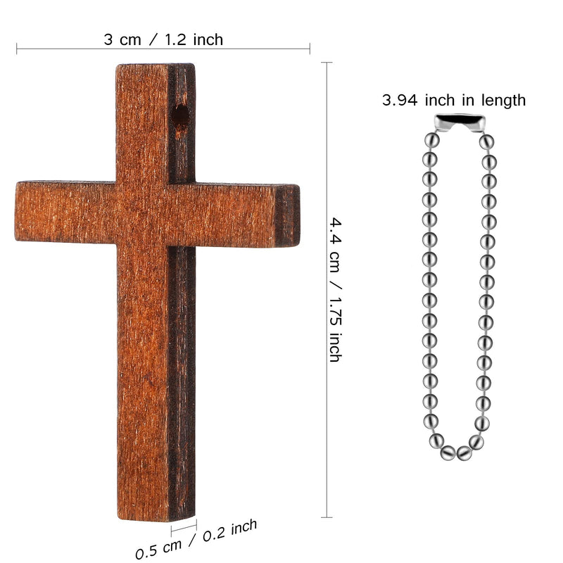 Cross Charm Mini Wood Cross Charm Wooden Cross Pendant Hanging Ornament for Men, Women DIY Necklace Bracelet Earring Jewelry Craft Making (50 Pieces) 50 - NewNest Australia