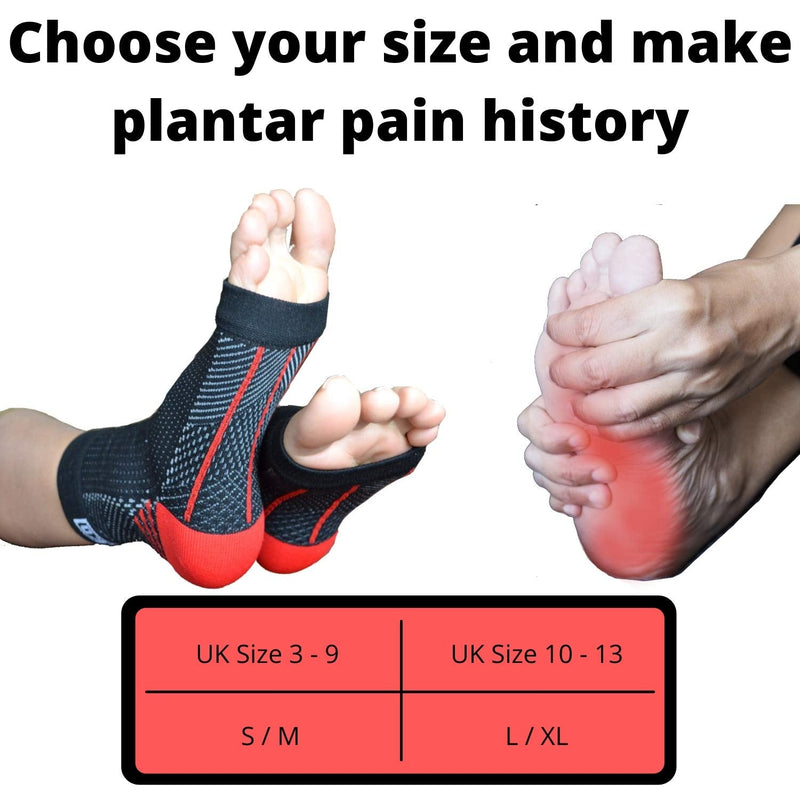 Atlecko 12-Piece Plantar Fasciitis Socks Kit, 2 PAIRS & Accessories - Compression Foot Sleeves, Arthritis Pain Relief, Ankle Support Brace Men & Women (S / M) S/M (UK Sizes 3 - 9) - NewNest Australia