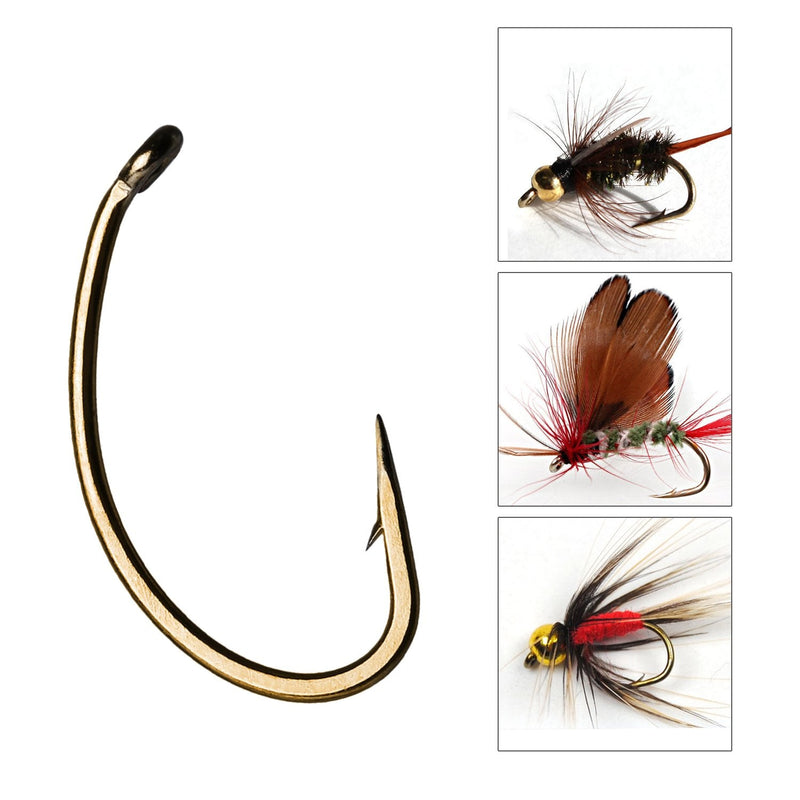 Goture 120PCS Fly Barb Fishing Hooks with Magnetic Components Box – High Carbon Steel Fly Tying Fishing Hooks Kit … Nymph Hooks with Magnetic Box - NewNest Australia