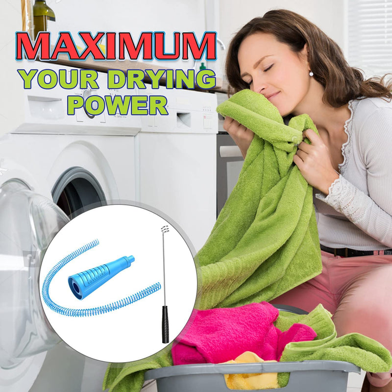 Dryer Vent Cleaner Kit Vacuum Hose Attachment Brush Lint Remover Power Washer and Dryer Vent Vacuum Hose Blue - NewNest Australia