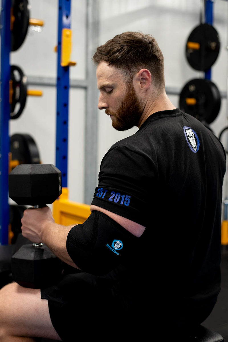 Urban Lifters Elbow Wraps (Pair) - Optimal Support, Warmth, Compression, Injury Prevention And Performance Enhancement For Bench Press, Weight Lifting, Strength Training, Powerlifting. L - NewNest Australia