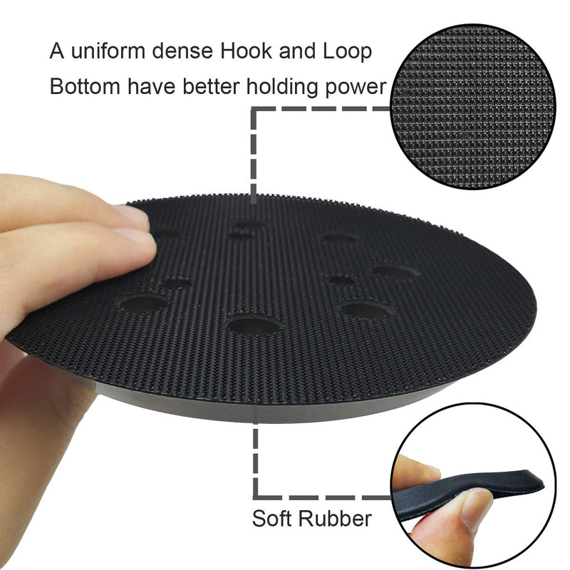 5 Inch Dia 8 Hole Sander Hook and Loop Replacement Sanding Pad For Makita BO5010, BO5030/K, BO5031K, BO5041K, XOB01Z Sander - NewNest Australia