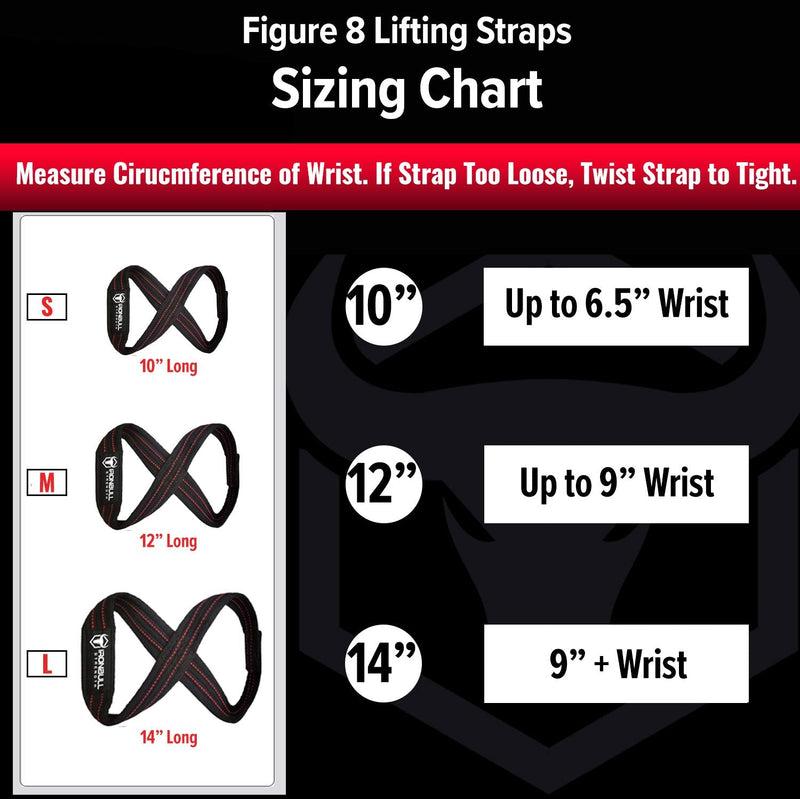 Iron Bull Strength Heavy Duty Lifting Straps for Deadlift - Figure 8 Wrist Straps for Heavy Weight Lifting, Strongman, Powerlifting, Workout and Weightlifting - for Men 10" - Up to 6.5" Wrist Circumference - NewNest Australia