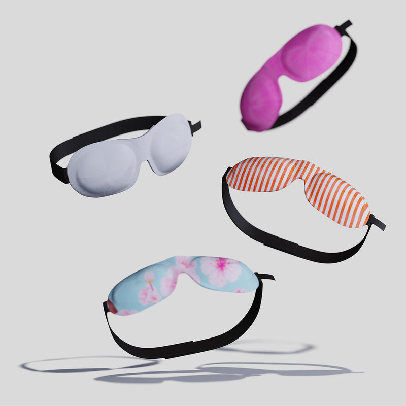 SMUG 100% Blackout Sleep & Eye Mask | Eyelash Extension Friendly | Eye Masks for Sleeping | Sleep Masks for Women & Men | Straps for Dream Comfort & Adjustability | Grey - NewNest Australia