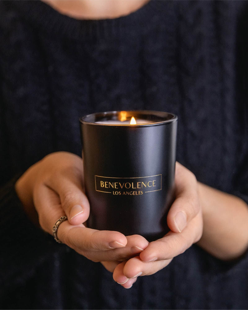 Premium Bergamot & Jasmine Candle | Highly Scented Candles for Home | 6 oz 35 Hour Burn, All Natural Soy Candles | Aromatherapy Bergamot Candles with Matte Black Glass Gift Box Medium - NewNest Australia
