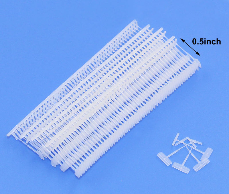PAG 0.5" Standard Tagging Gun Fasteners Tag Barbs Attachments for All Standard Price Tag Gun, 5000pcs - 50pcs/Clip, Clear 0.5inch - NewNest Australia