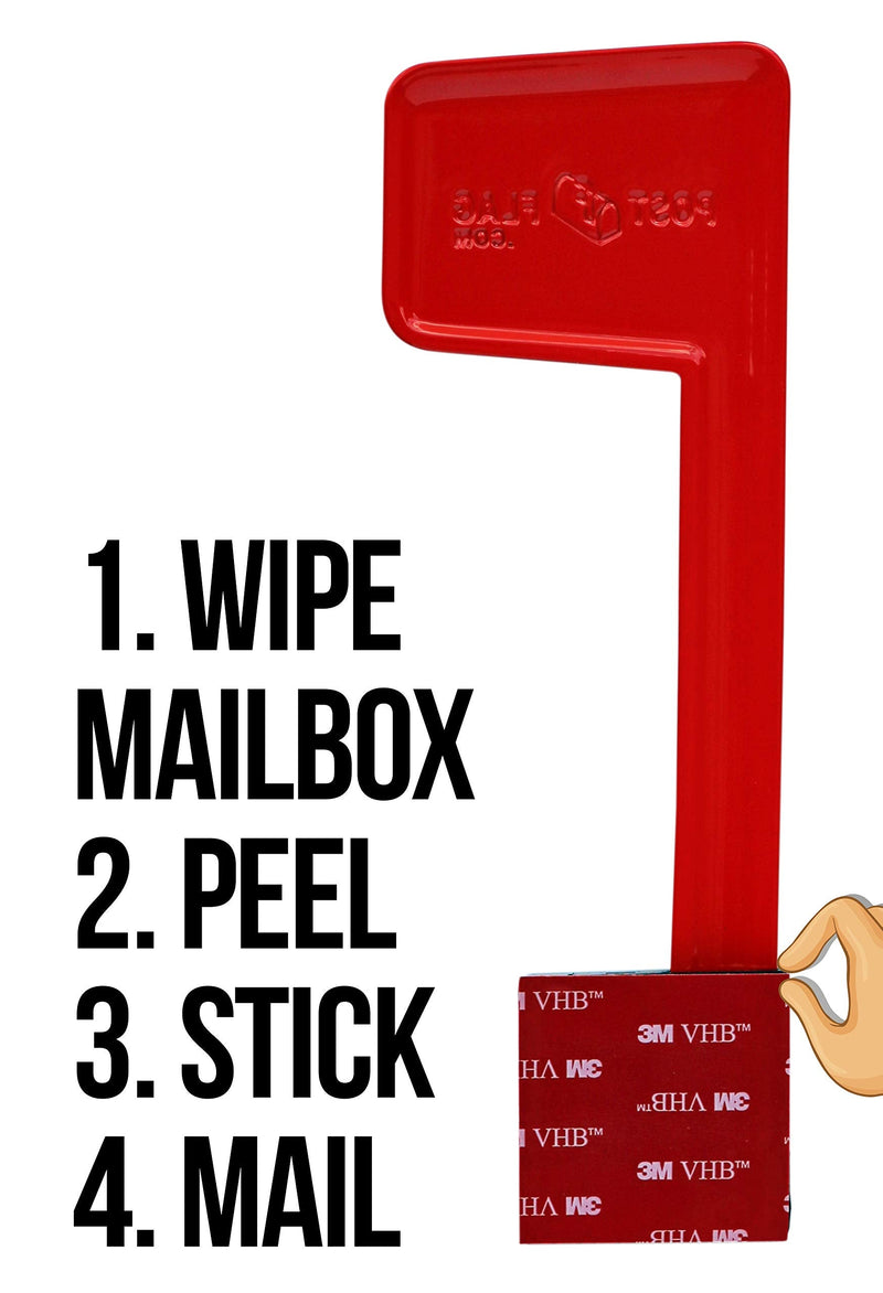 Universal Peel and Stick Replacement Mailbox Flag Replacement (No Tools Required, Fits Any Mail Box) - NewNest Australia