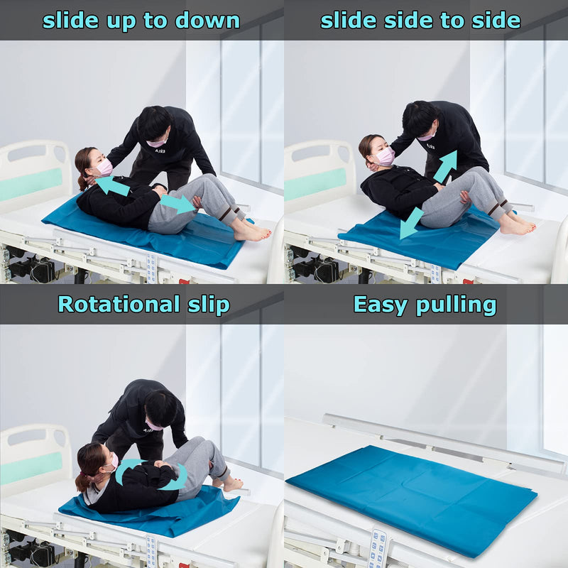 [LOSCHEN] Tubular Slide Sheet for Patient Transfer, Sliding Draw Sheets to Assist Moving Elderly - for Cars, Vehicles, Wheelchairs and Bed Transfers - Hospitals & Home Care (28"x47"(72x120cm), Blue) 28"x47"(72x120cm) Green - NewNest Australia