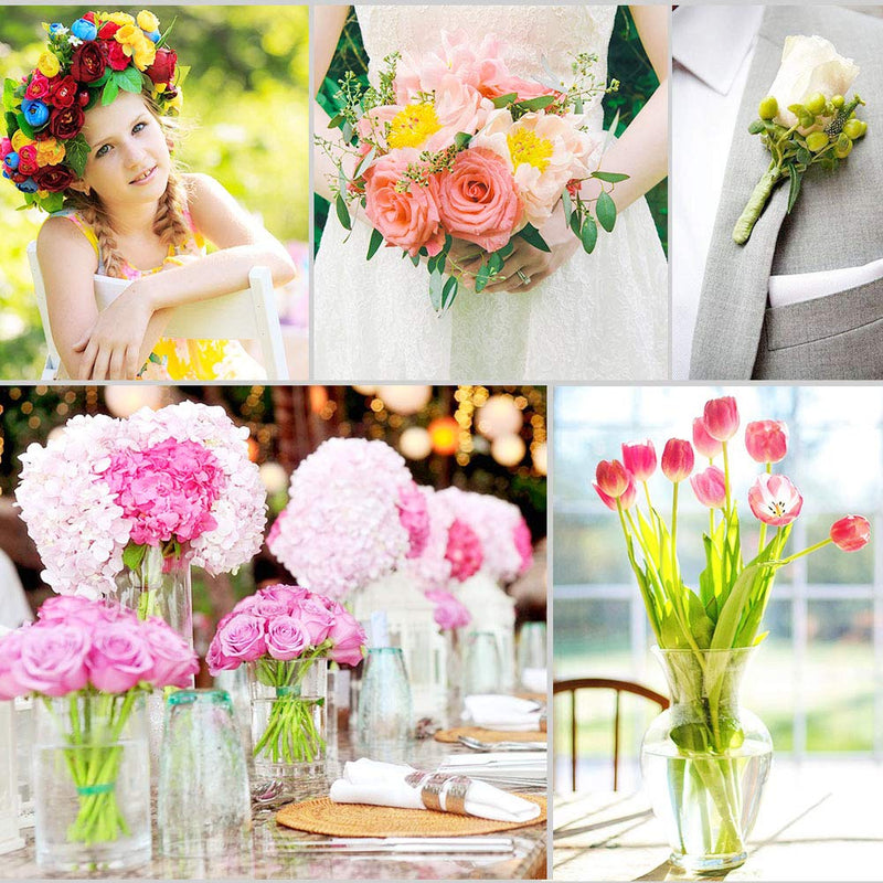 Floral Arrangement Kit,17 Pieces Flower Tools Include Floral Wire Cutter Scissor Floral Tape 22 Gauge Paddle Wire 26 Gauge Stem Wire Pearl Corsage Pin Bouquet Wrap Florist shears - NewNest Australia