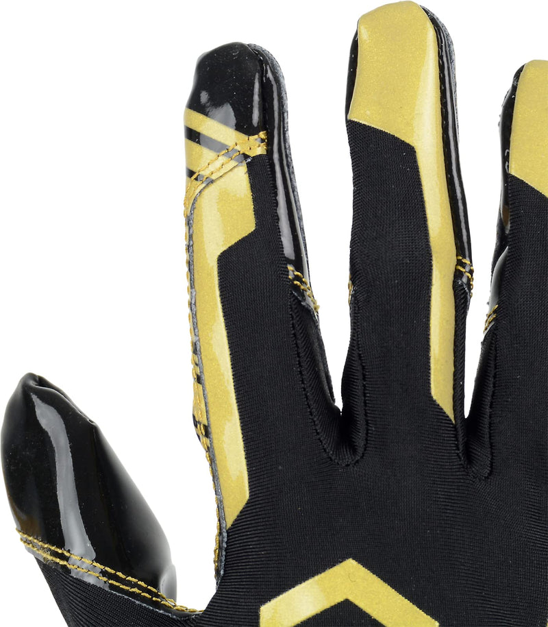 Sports Unlimited Clutch Adult Receiver Football Gloves Black/Gold X-Large - NewNest Australia