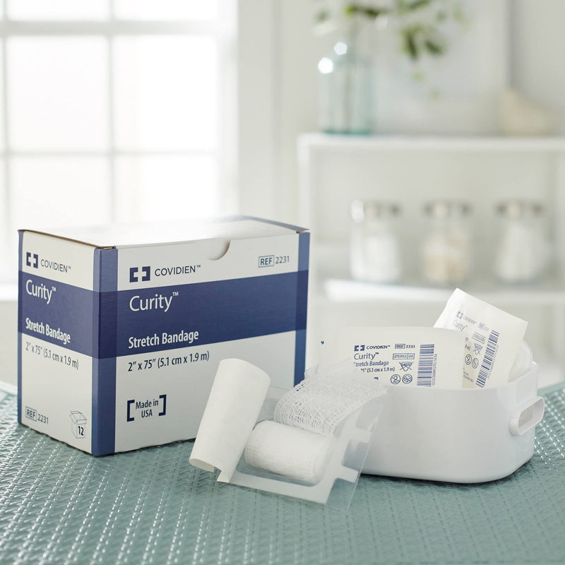 Kendal Curity Gauze Roll Bandage Sterile 2'' 12/Box - NewNest Australia