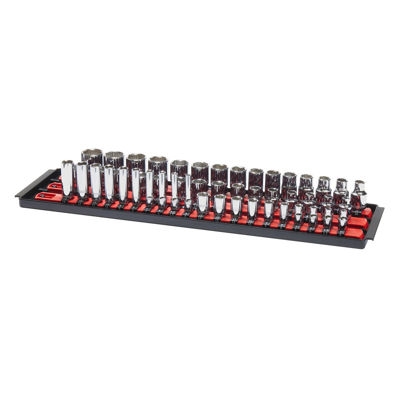 Ernst Manufacturing Socket Boss 3-Rail Multi-Drive Socket Organizer, 19-Inch, Blue - 8451A - NewNest Australia