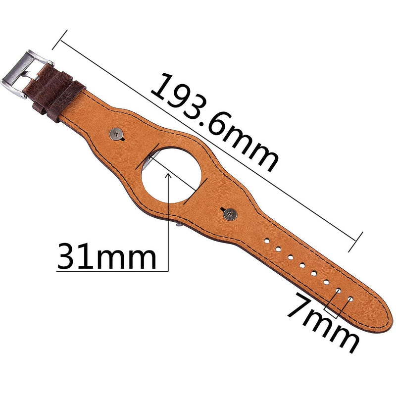 VIQIV Cuff Bracelets Bands For Compatible With Apple Watch 38mm 42mm 41mm 40mm 44mm 45mm Iwatch Series SE 7 6 5 4 3 2 1, Dressy Leather Metal Jewelry Wristband Strap For Women Men Coffee - NewNest Australia