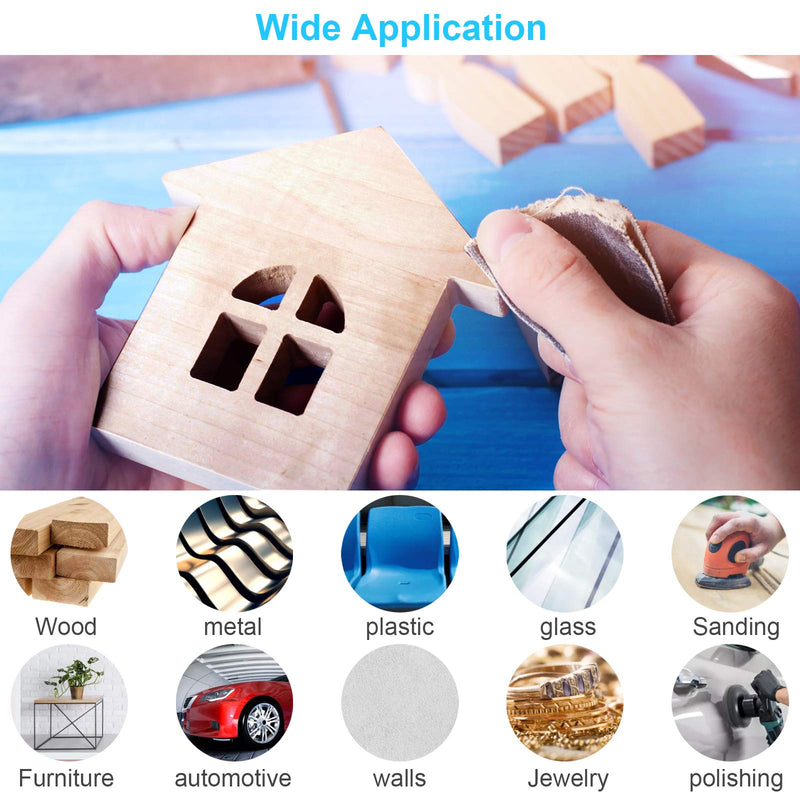 YXYL 60PCS Sand Paper, 120 To 5000 Assorted Grit Sandpaper for Wood Furniture, Wet Sandpaper for Metal Sanding, Automotive Sandpaper, 9 x 3.6 Inch Wet Dry Sandpaper Assortment, Sanding Paper Sheets - NewNest Australia