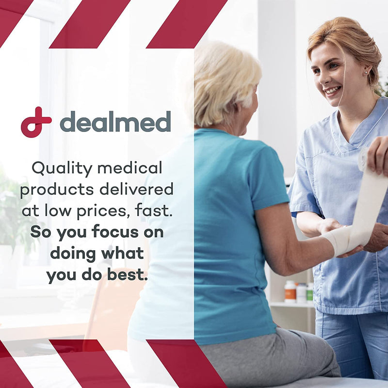 Dealmed 4" Elastic Bandage Wrap with Self-Closure – 10 Elastic Bandages, 5 Yards Stretched Compression Bandage Wrap, Wound Care Product for First Aid Kit and Medical Facilities Pack of 10 - NewNest Australia