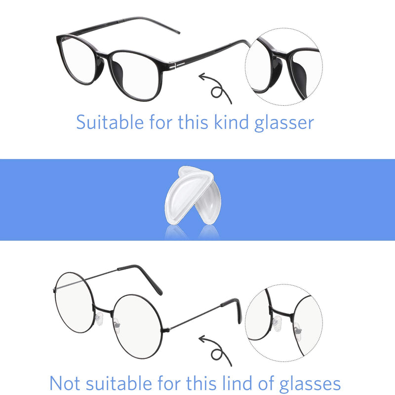 Air Bag Nosepads Adhesive Eyeglass Nose Pads Anti-Slip Nose Pads Comfortable Air Chamber Nose Pads 3.5 mm/ 0.4 inch Thickness for Full Frame Eyeglasses Sunglasses (12 Pairs) 12 - NewNest Australia