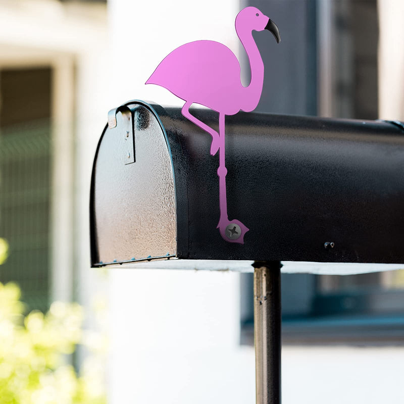 2 Pieces Mailbox Flags Flamingo Coconut Tree Mailbox Replacement Flags for Roadside Mailbox Flag Replacement Metal Mail Box Flag Decorations for Brick Mailbox Hardware, 2 Styles - NewNest Australia
