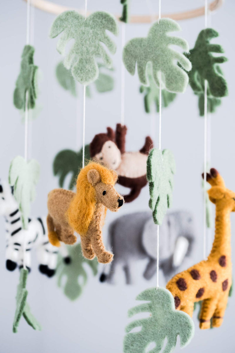 Jungle Animals Baby Mobile, Safari Nursery Room Decor, Safari Theme Nursery, Wild Animals Decoration, Wild Animals Mobile - NewNest Australia